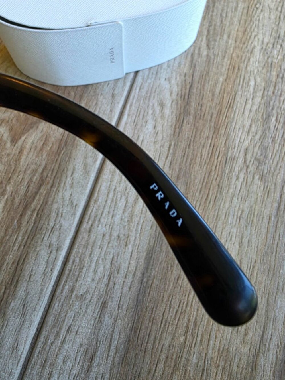 Prada SPR Minimal Baroque Oversize Round tortoise Sunglasses - Picture 7 of 7